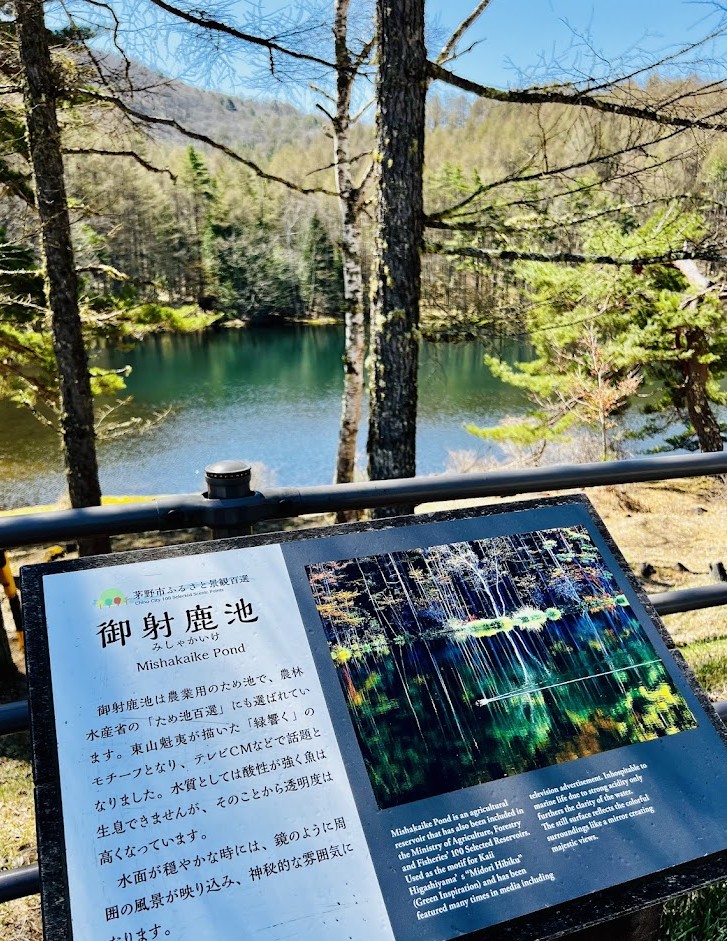Infotafel am Mishakaike Teich